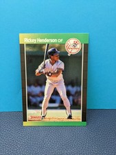 1989 Donruss Rickey Henderson #245 Oakland A's Baseball Card - NM-MT. Free Ship