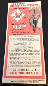 Las Vegas Disneyland At The Charter House Hotel Special Travel Prospekt 1970 - Bild 1 von 2