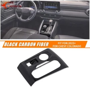 Cubierta del panel de cambio de marchas de consola central de fibra de carbono para Chevy Colorado 2023-2025 - Imagen 1 de 23