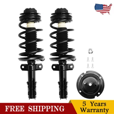 2X Front Complete Shocks Struts w/ Coil Spring 172203 For 2003-2007 Saturn Ion Foto 1 de 4