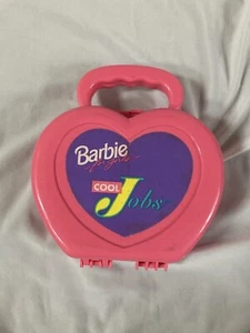 1992 Barbie Cool Jobs Card Game With Case - Picture 1 of 4