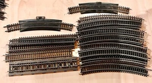 Tyco & Bachmann HO Silver Nickel Track Lot of 28 pieces - Picture 1 of 8