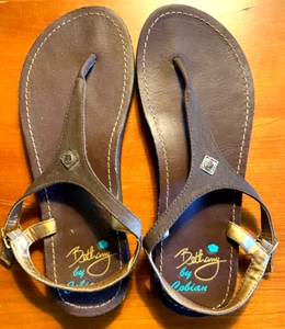 BETHANY By COBIAN SANDALS, NEW! BROWN & COPPER! Women's, 7, SUMMER! - Picture 1 of 6