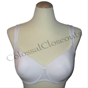 BARELY BREEZIES Lightly Padded Molded Seamless Bra w/UltimAir Lining WHITE 36B - Picture 1 of 2