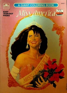 Miss America Coloring Book 1991 Golden Book Unused - Picture 1 of 3