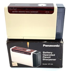 Sacapuntas a batería Panasonic KP-2A vintage - beige *nuevo stock antiguo* - Imagen 1 de 9