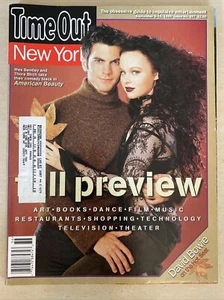 Time Out N.Y.Sept 1999 Wes Bentley Thora Birch David Bowie Fall Preview LikeNew - Imagen 1 de 2