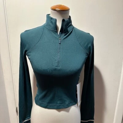 Media cremallera recortada Lululemon Its Rulu Run - talla 4. Foto 1 de 4