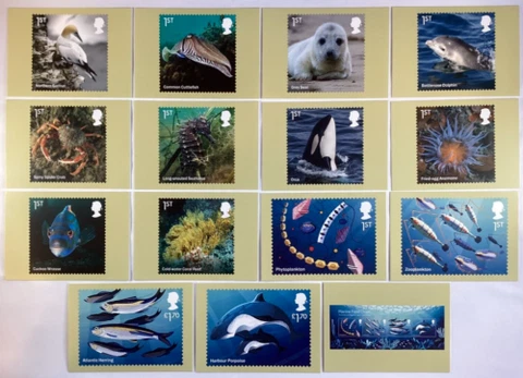 PHQ stamp  Postcards 2021 WILD COASTS Cover