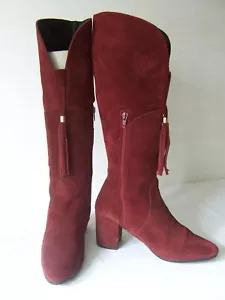 "ALBA MODA" Gr.42 Stiefeletten/Stiefel Wildleder weinrot TOP-Zustand!!! - Bild 1 von 13