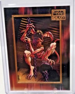 🔥🍊2018 Star Wars Galaxy Salacious B Crumb Patch Card SSP Orange /25 🍊🔥 - Picture 1 of 2