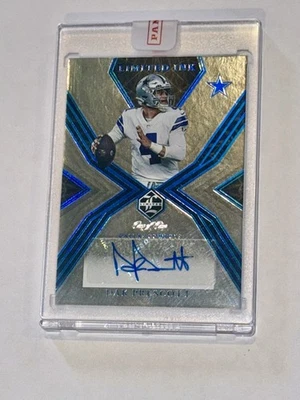 Dak Prescott 2022 Panini Limited - Limited Ink Auto 1/1 PANINI CERT. SEAL INTACT - Image 1 of 3