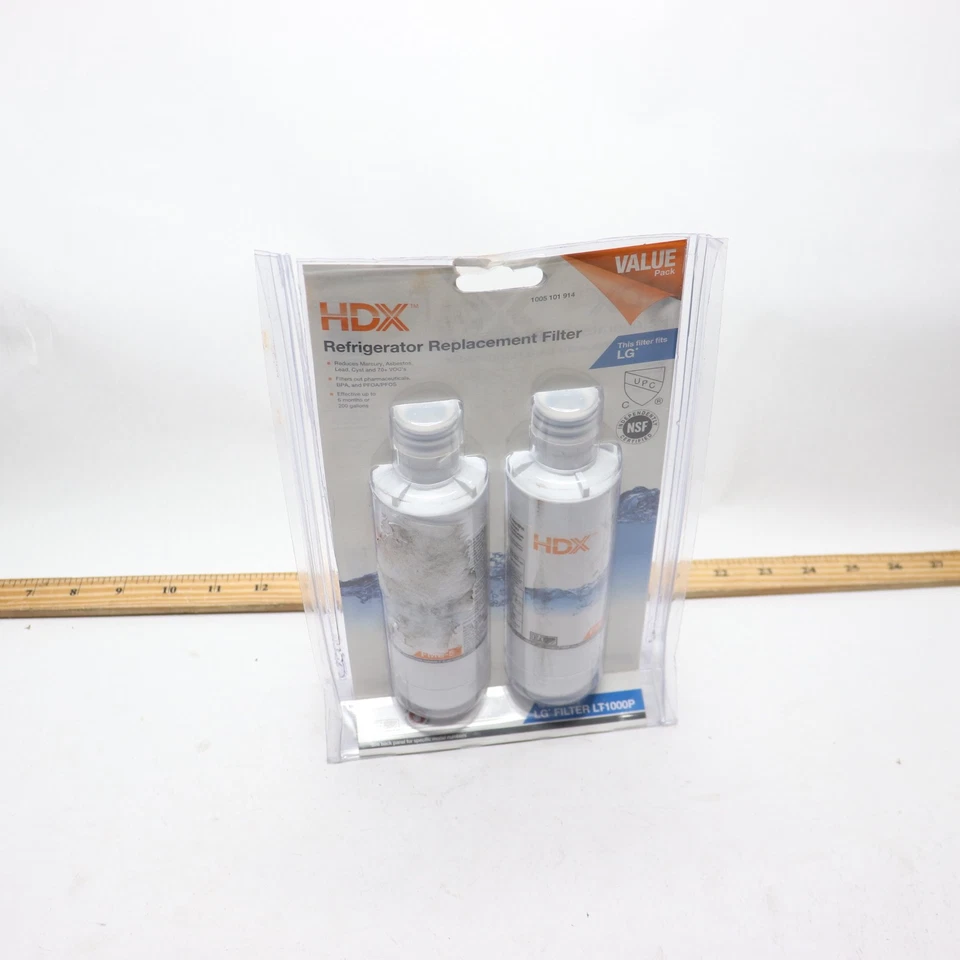 (2-Pk) HDX Refrigerator Water Filter Replacement 1005 101 914 - Image 1 of 4