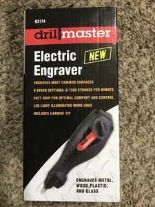 Drill Master Electric Engraver 9 Speed Settings #63174 NEW - Picture 1 of 7