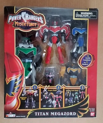 POWERRANGERS MYSTIC FORCE TITAN MEGAZORD BANDAI 2006 КАК НОВЫЙ В ЗАПЕЧАТАННОЙ КОРОБКЕ - Изображение 1 из 4