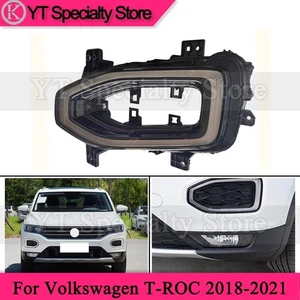 Left Side Front Bumper DRL Fog Light For Volkswagen T-ROC 2018 2019 2020 2021 - Picture 1 of 6