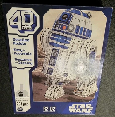 Star Wars 4D Build R2-D2 Cardstock 201pc Model Kit - Designed for Display  R2D2 - Image 1 of 2