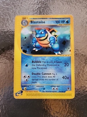 Pokémon TCG Blastoise Expedition Base Set Regular Rare Card 36/165 - Image 1 of 4