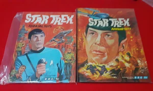 Libros de tapa dura anuales Star Trek 1975 + 1977 - Edición autorizada BBC TV - Imagen 1 de 3