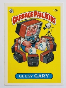 1985 Topps Garbage Pail Kids GPK -Series 1 -Matte #10b GEEKY GARY (EX) See PICS! - Picture 1 of 10