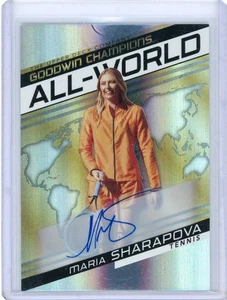 MARIA SHARAPOVA 2022 UD GOODWIN CHAMPIONS #AW-10 "ALL-WORLD" Autograph AUTO CARD - Bild 1 von 2
