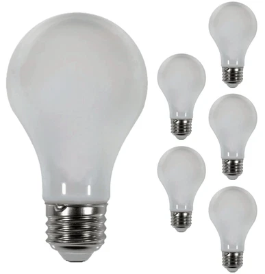 Diodesy A19 LED Light Bulb 7W 720 E26 2700K 120V Dimmable CRI80 360° White 6Pk - Image 1 of 2