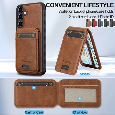 Magnetic Case w/ MagSafe Leather Wallet Cover for Samsung A56 A55 A54 A53 A52 - Image 1 of 4