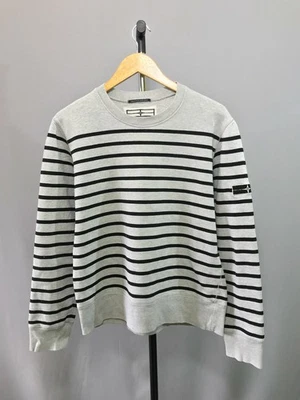 Stone Island Denims 47146C44 Striped Sweatshirt shirt Sz L - image 1 of 4