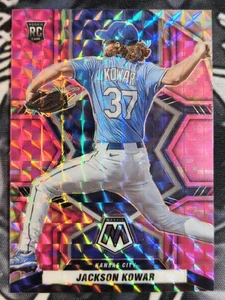 MLB - Jackson Kowar (RC) - Pink Camo #224 - 2022 Mosaic Prizm - Picture 1 of 2