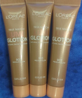 3 x L'oreal True Match Lumi Glotion Glow Enhancer shade: 903 Medium .33 oz each - Image 1 of 3