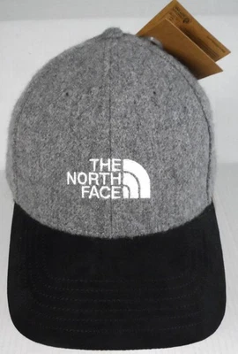 The North Face Wool Blend Cap Hat Vintage Y2K Adjustable Gray & Black Brand New - Image 1 of 4