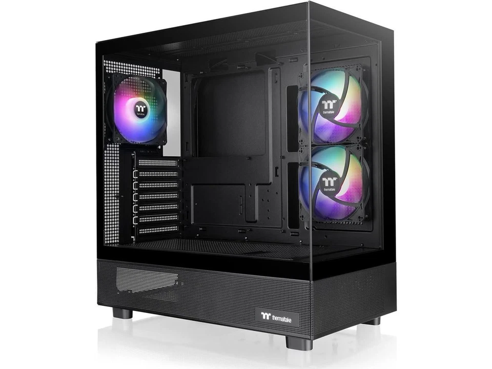 Thermaltake View 270 Plus TG ARGB ATX Mid-Tower Gaming Computer Case Black - Image 1 of 4