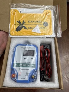 ATMOREA AC Powered Fence Charger LCD Display Up to 8 KM Electric Fence Energizer - Picture 1 of 5