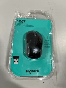 Logitech M187 Wireless Mini Optical Mouse - Black (910-002726 ) - Bild 1 von 2