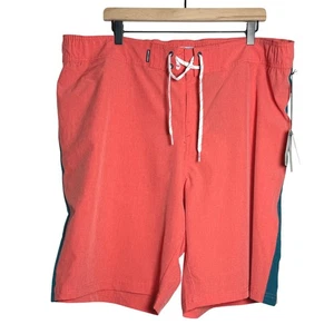 Ocean + Coast NEU Herren Boardshorts XXL orange koralle türkis Stretch Strand - Bild 1 von 8
