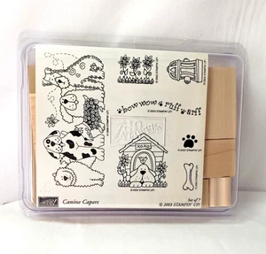 ¡Estampación de alcaparras caninas! Juego de 7 estampillas de perro nuevas sin montar retiradas de 2003 - Imagen 1 de 3