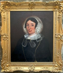 Early 19th Cen. Regency PORTRAIT study of a Young LADY Antique Oil painting - Picture 1 of 8