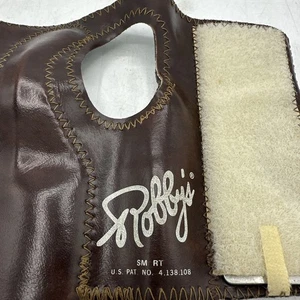 Vtg Robby’s Original Automatic Positioner Bowling Glove Leather Sm Right Hand - Picture 1 of 6