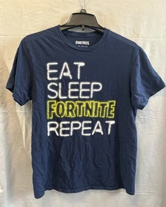 Boy’s Fortnite Eat Sleep Fortnite Repeat TShirt Sz XXL - Picture 1 of 4