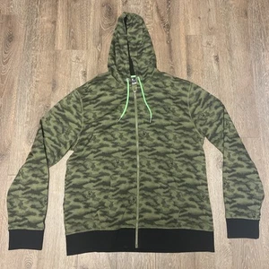 Sudadera con Capucha Psycho Bunny Digital Verde Estampado Camuflaje Cremallera Completa Para Hombre Talla 3XL - Imagen 1 de 9