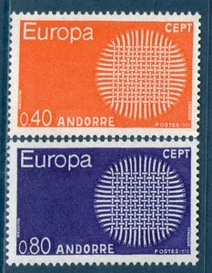 ANDORRA BRIEFMARKEN 202-203 NEU XX LUXUSQUALITÄT - EUROPA 1970 - SELTEN - Bild 1 von 1