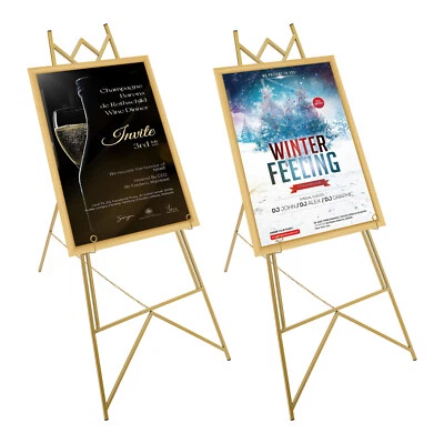 35" 2×Sturdy Display Easel Stand for Wedding Instant Tripod Portable Floor Easel - Image 1 of 4