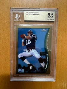 Peyton Manning 1998 cromado Topps #165 Draft Picks Colts novato BGS 9,5 - Imagen 1 de 2