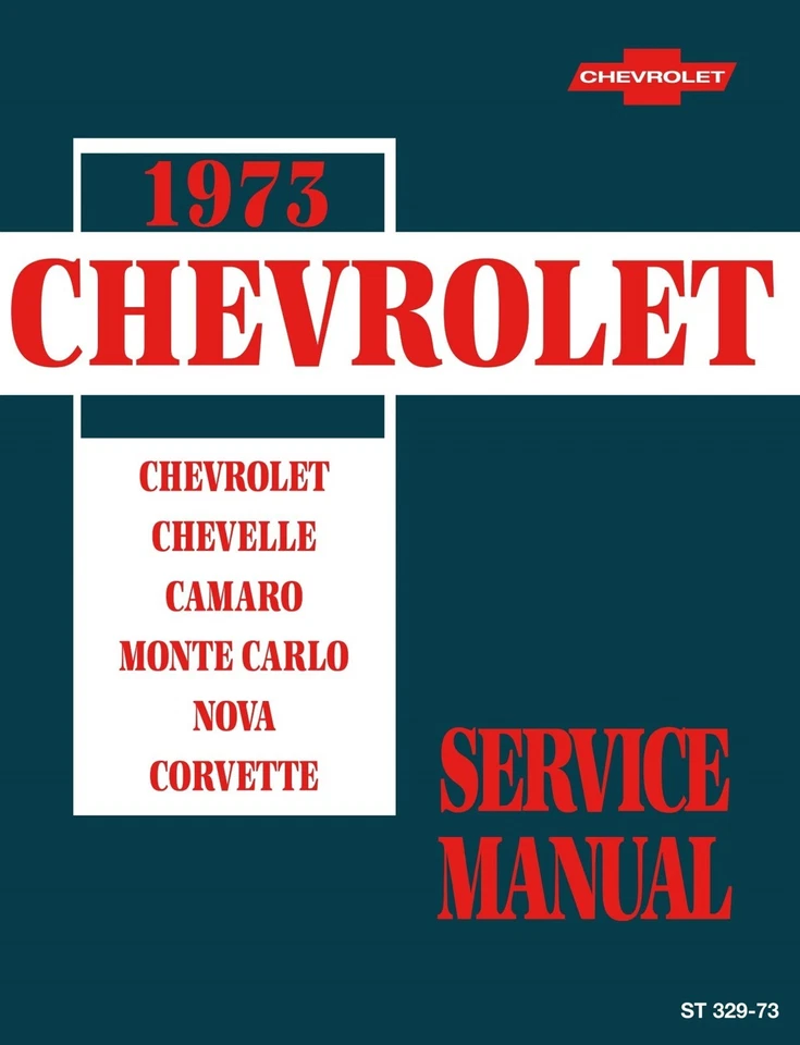 Chevrolet 1973 manual de servicio: Chevelle, Camaro, Monte Carlo, Nova, Corvette Foto 1 de 4