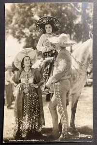Charro Charra y China Poblano Mexico RPPC - Bild 1 von 2