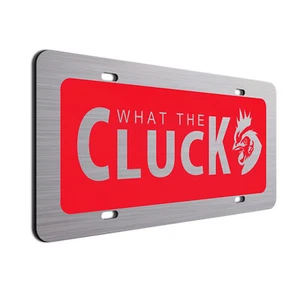 What The Cluck License Plate| Gift For Chicken Farmer| Fun Vanity Plates - Picture 1 of 16