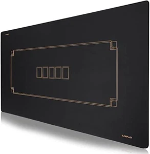 Godel Texas Hold'Em Poker Mat | Portable Poker Table Top, Black and Champagne Go - Picture 1 of 12