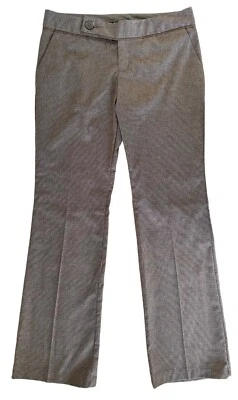 Pantalones de vestir para mujer Mossimo de pierna ancha con bolsillos tiro medio talla 6 marrón Foto 1 de 4