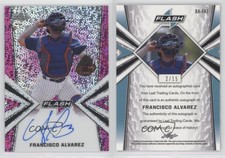 2020 Leaf Flash Flashback Base Auto Pink /15 Francisco Alvarez #BA-FA1 Auto