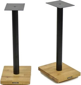 Apollo Cyclone 5 Speaker Stands - Award Winning 20" inch Black Oak - Fillable - Picture 1 of 5